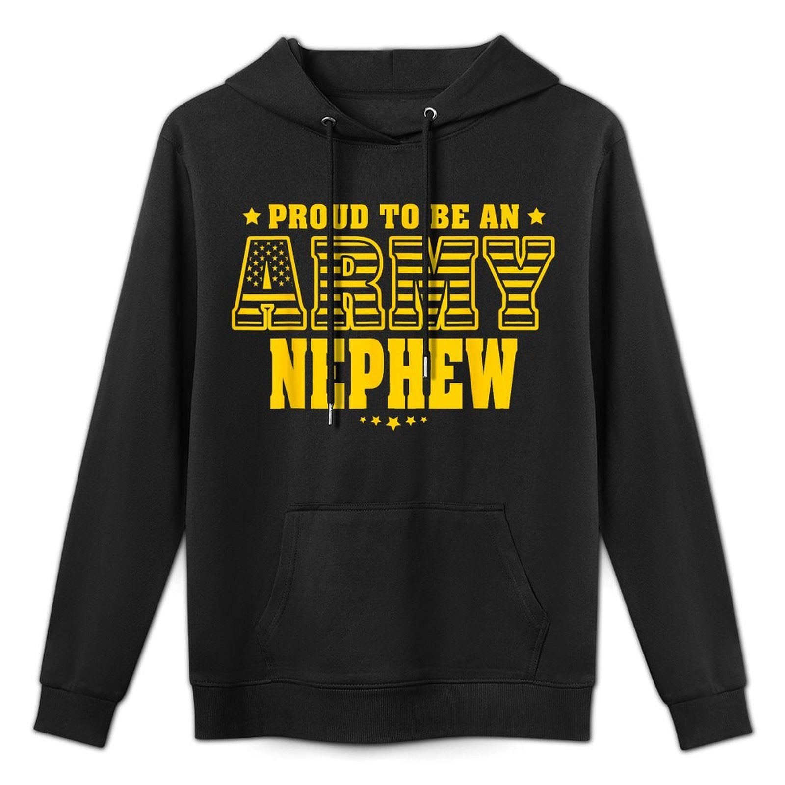 Proud To Be An Army Nephew - US Pride Military Family Medium-Weight Fabric Hoodie