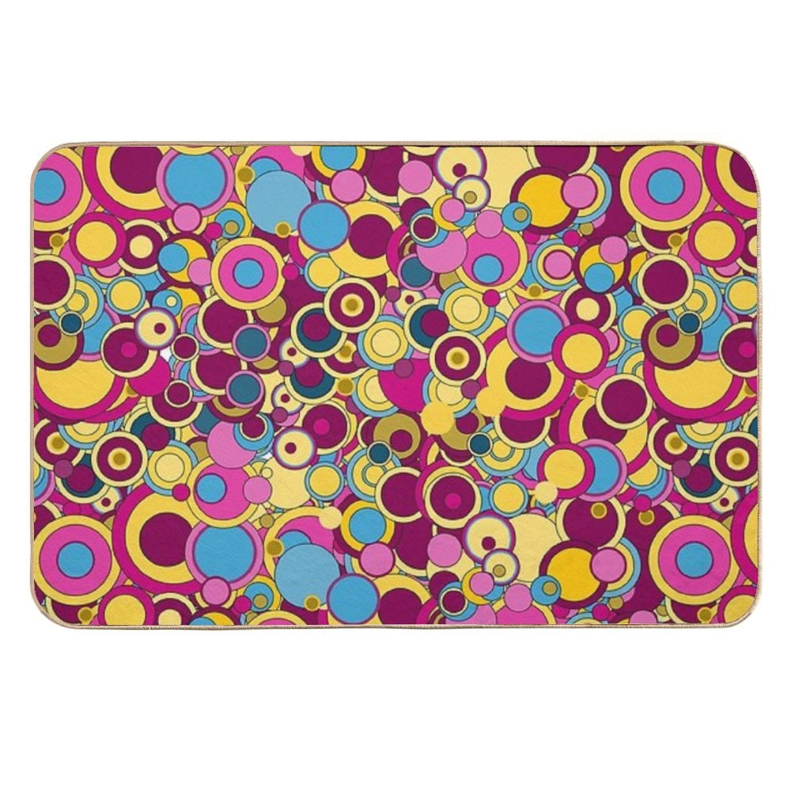 Peter Max Bubbles  Toxin-Free Bath Mat
