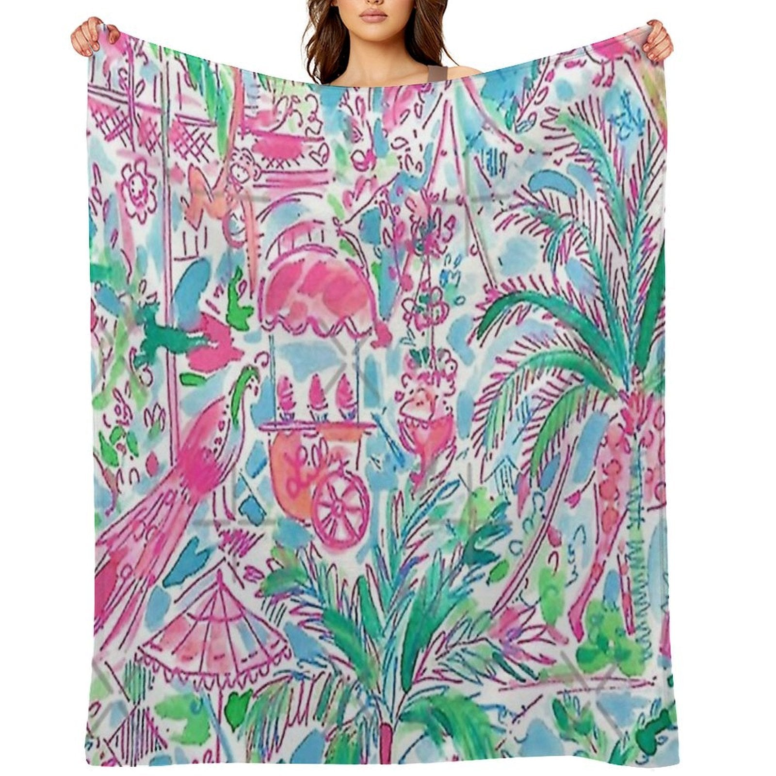 Classic Sea Vibe Easy Care Throw Blanket