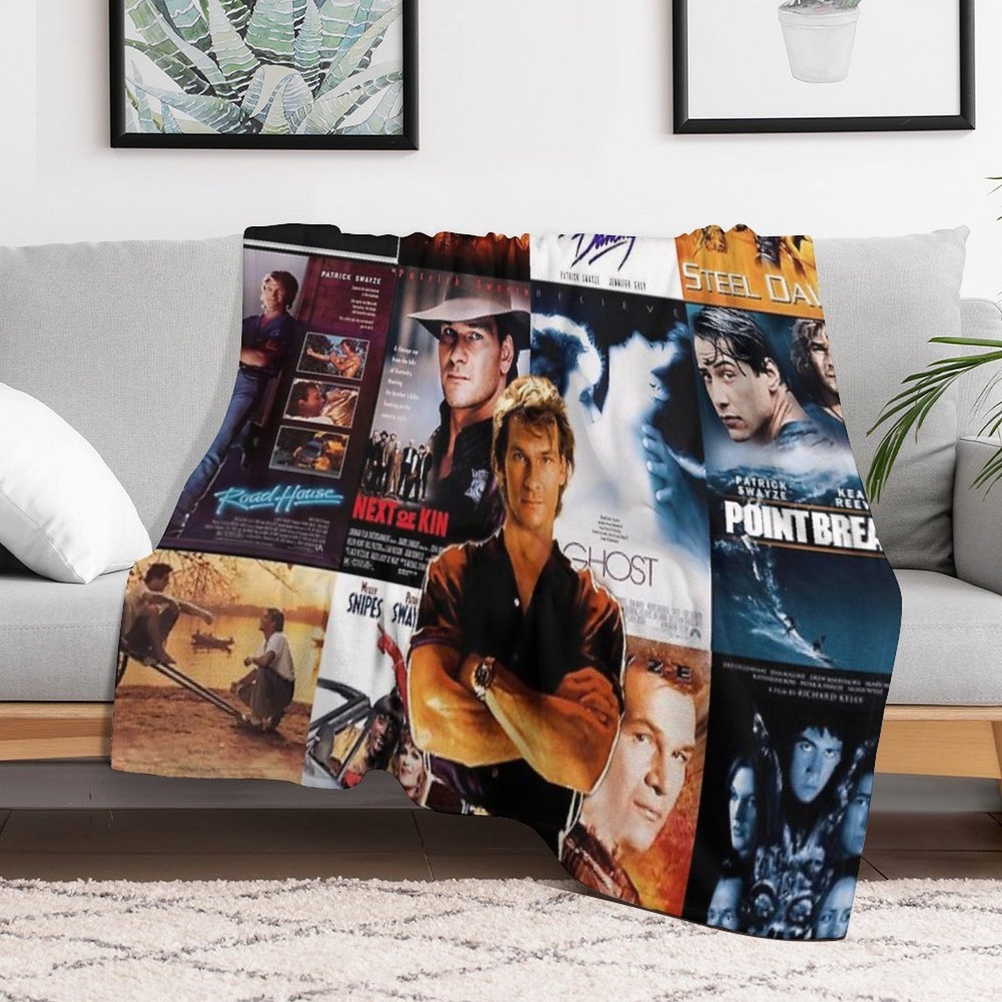 Collage of Swayze Velvety-soft Throw Blanket