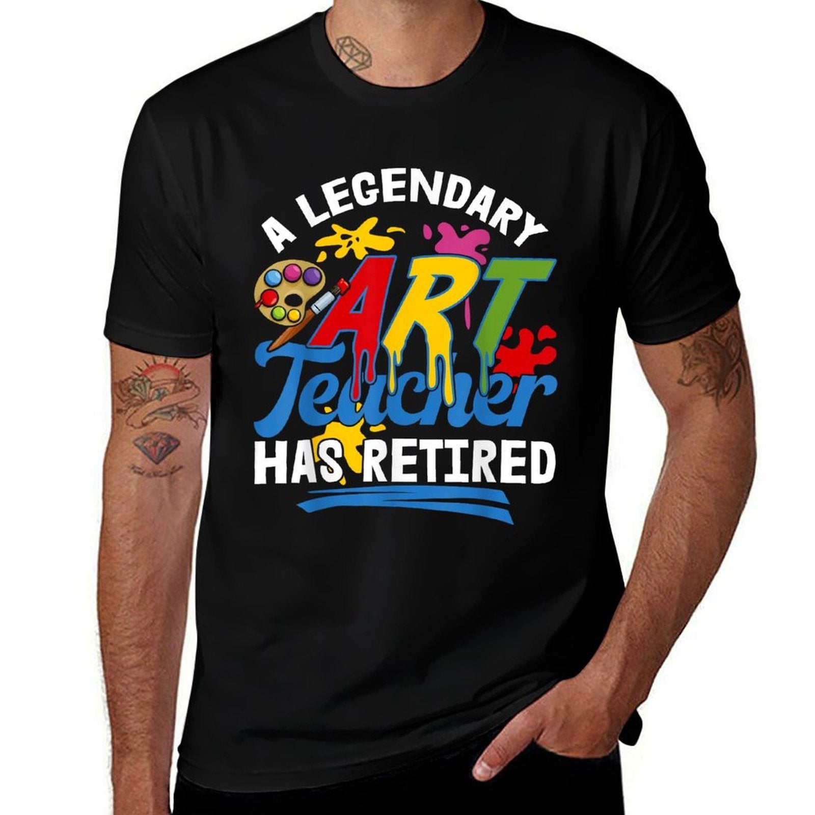 A Legendary Art Teacher Has Retired Retirement Party Gift  High-quality Stitching T-Shirt