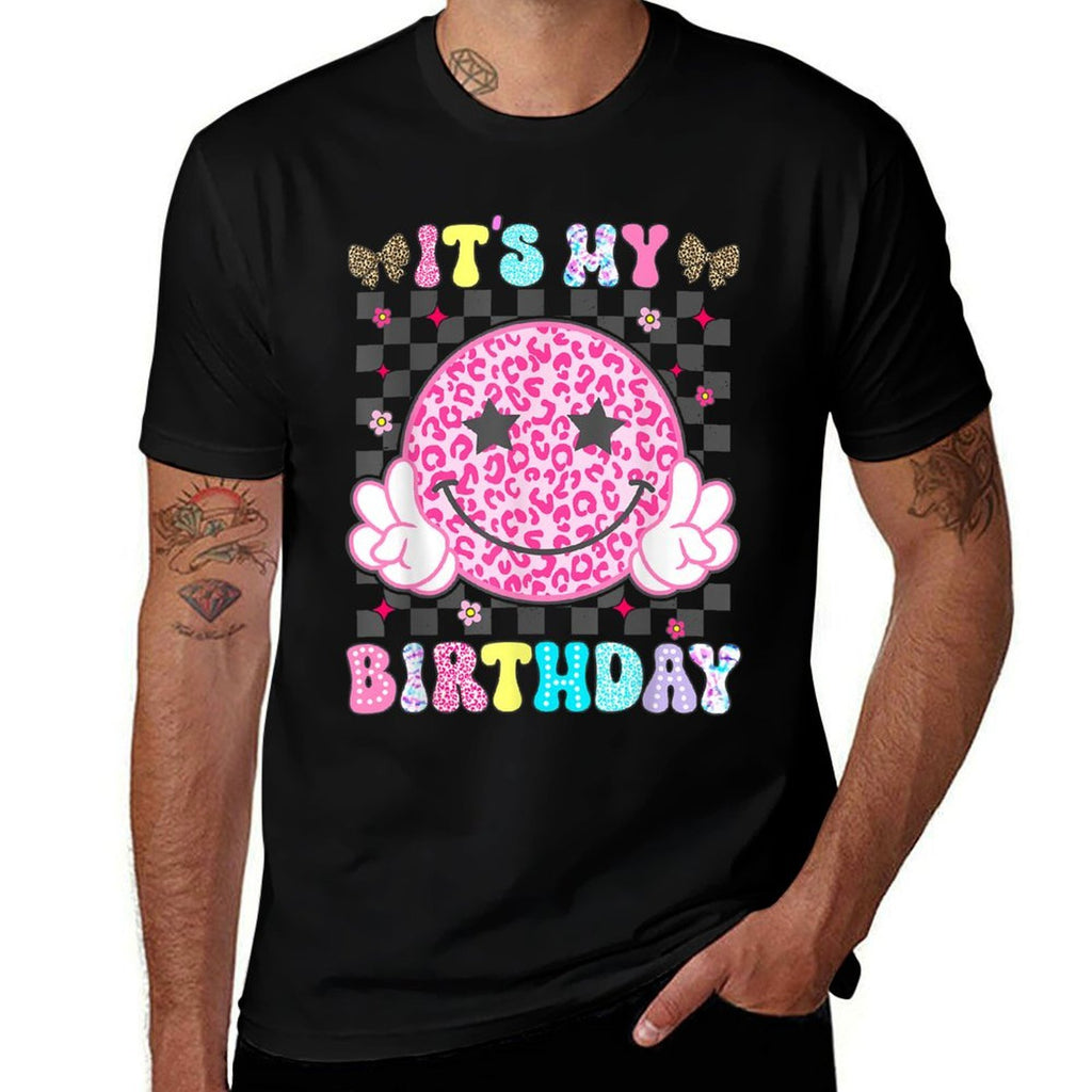 Its My Birthday for Girls Womenns Kid Smile Face  Easy-care T-Shirt