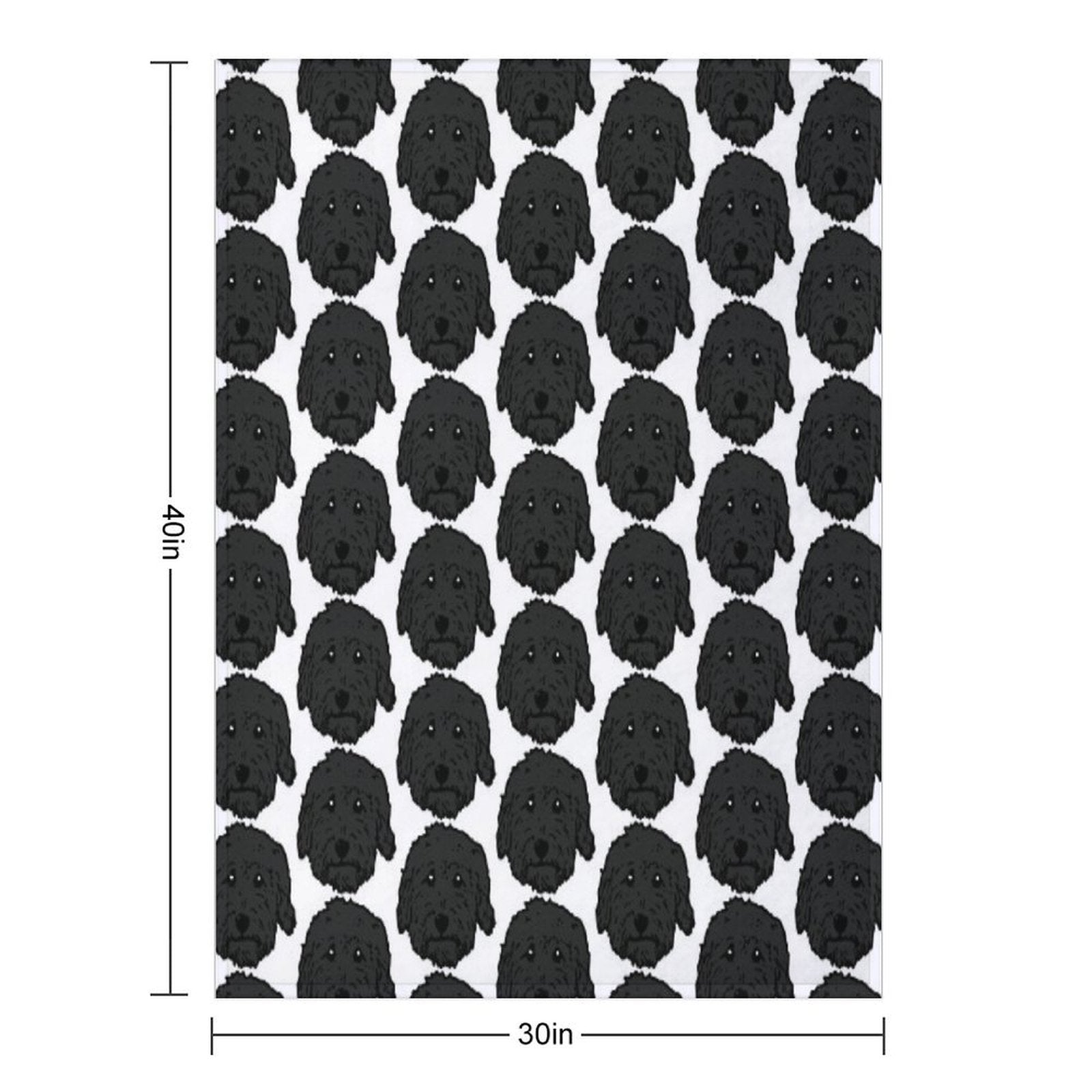 Charcoal Poodle - Dark Gray Goldendoodle! Black Labradoodle! Adorable Doodle Teddy Bear Dog - in Chocolate Brown, Dark Brown Dog All-season Throw Blanket