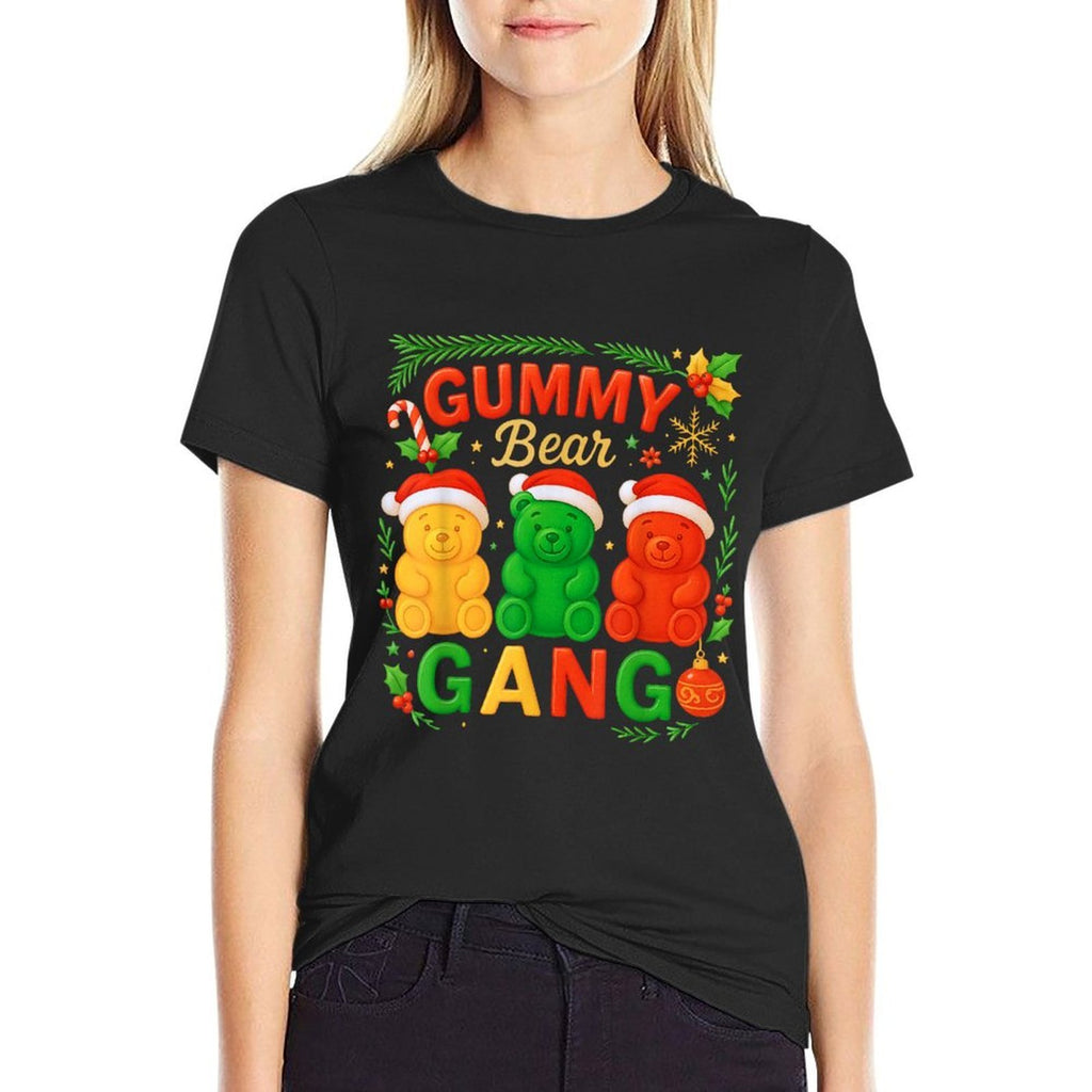 Gummy Bear Gang Christmas Candy Squad Kids Team Xmas Costume  Soft T-Shirt