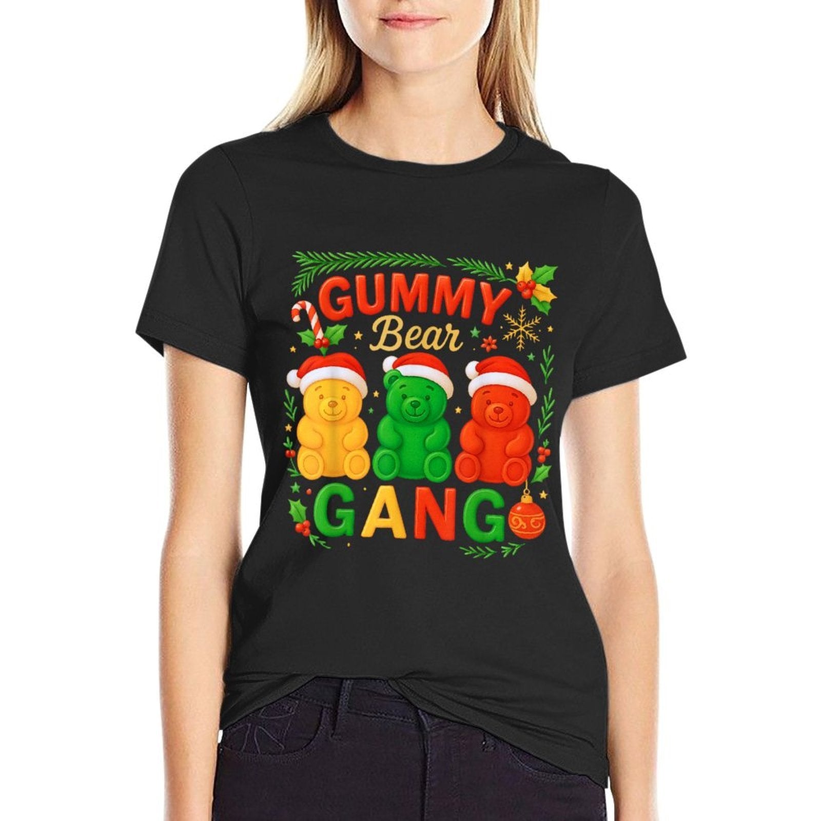 Gummy Bear Gang Christmas Candy Squad Kids Team Xmas Costume  Soft T-Shirt
