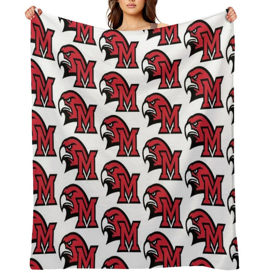 Miami University Oxford Oh Durable Throw Blanket