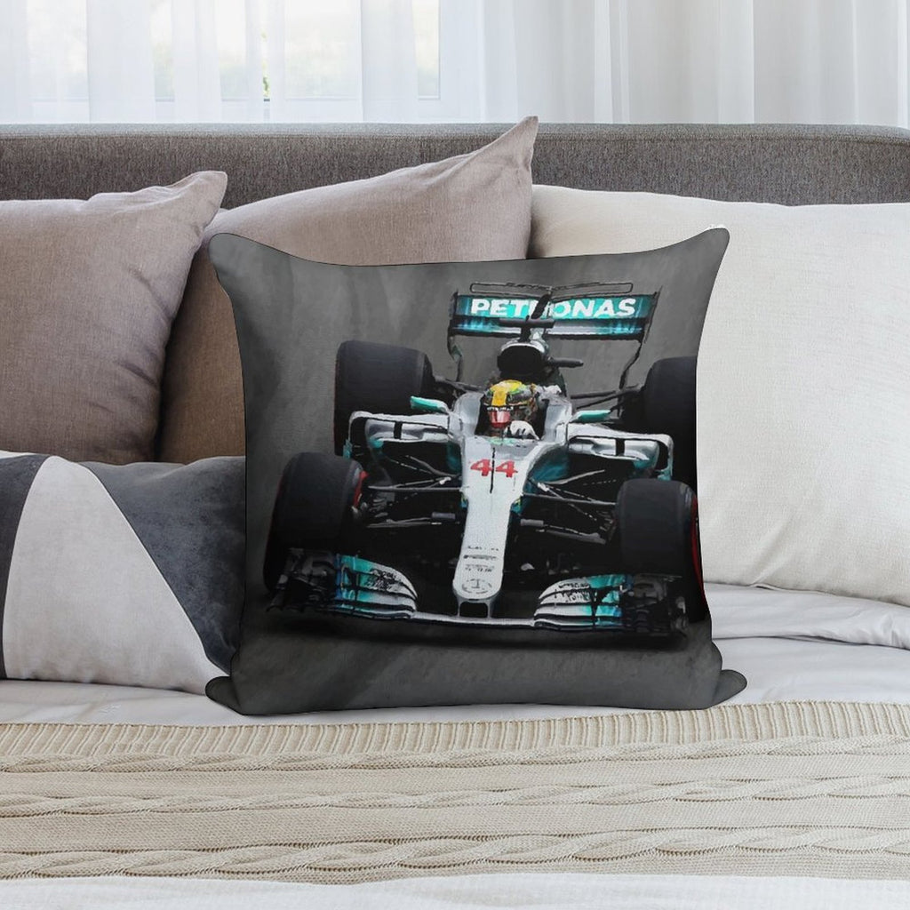 Lewis Hamilton 44 - F1 Soft Shrink-Resistant Throw Pillow