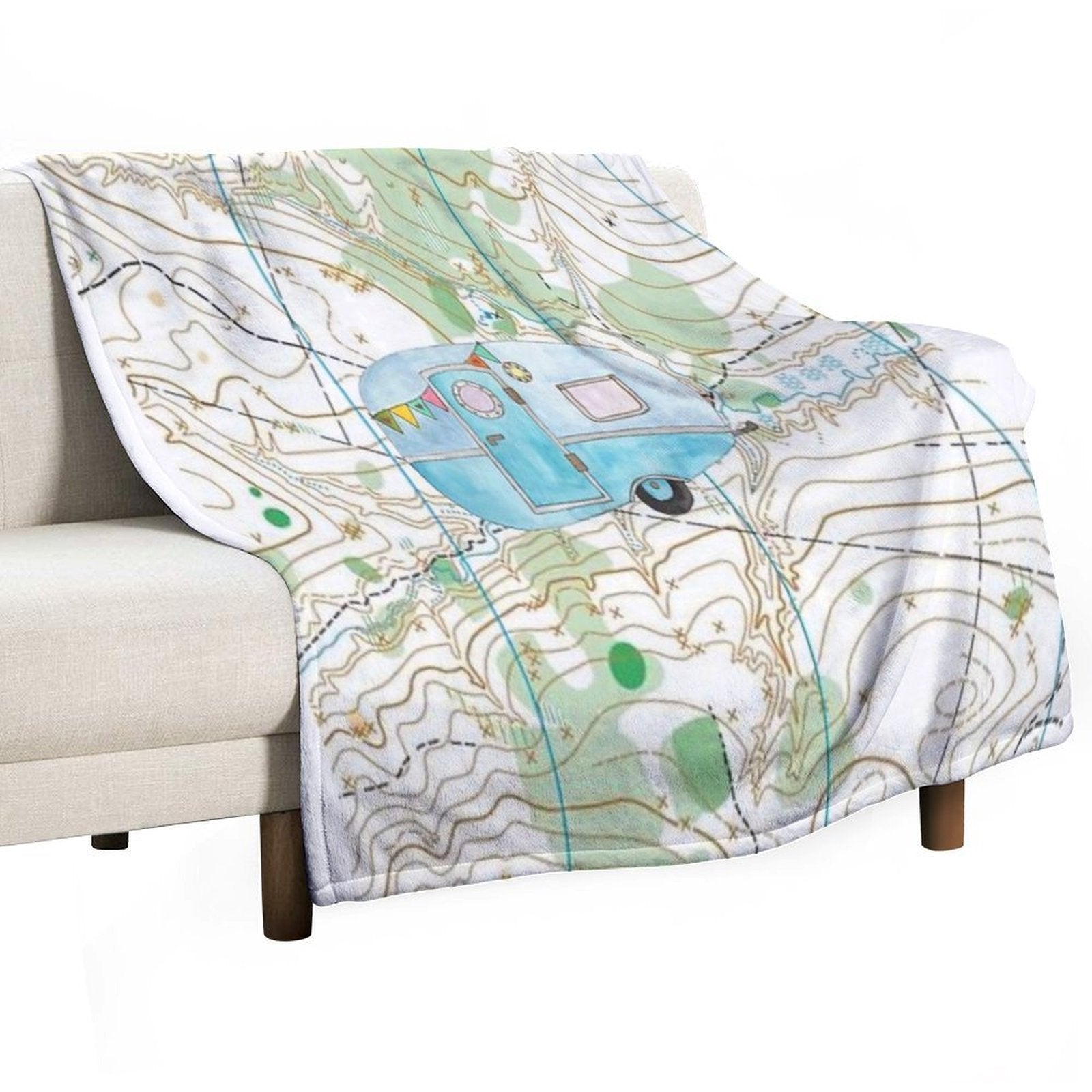 Camper Gift-ready Throw Blanket