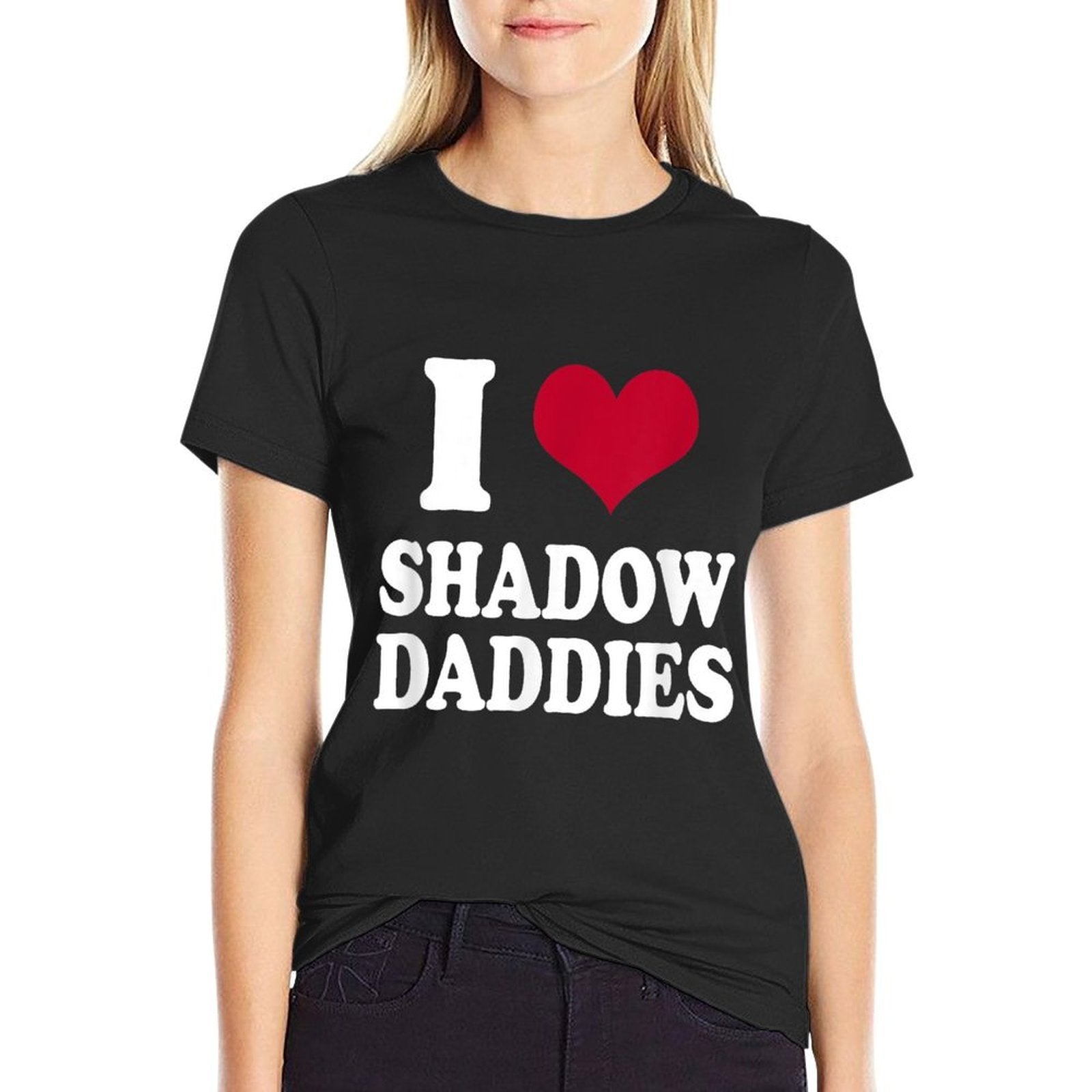 Fantasy Romance Book Lover Heart Shadow Daddy  Wrinkle-resistant T-Shirt