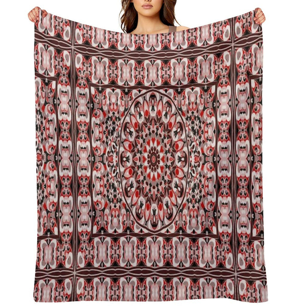 Oriental Rug Quick-dry Throw Blanket
