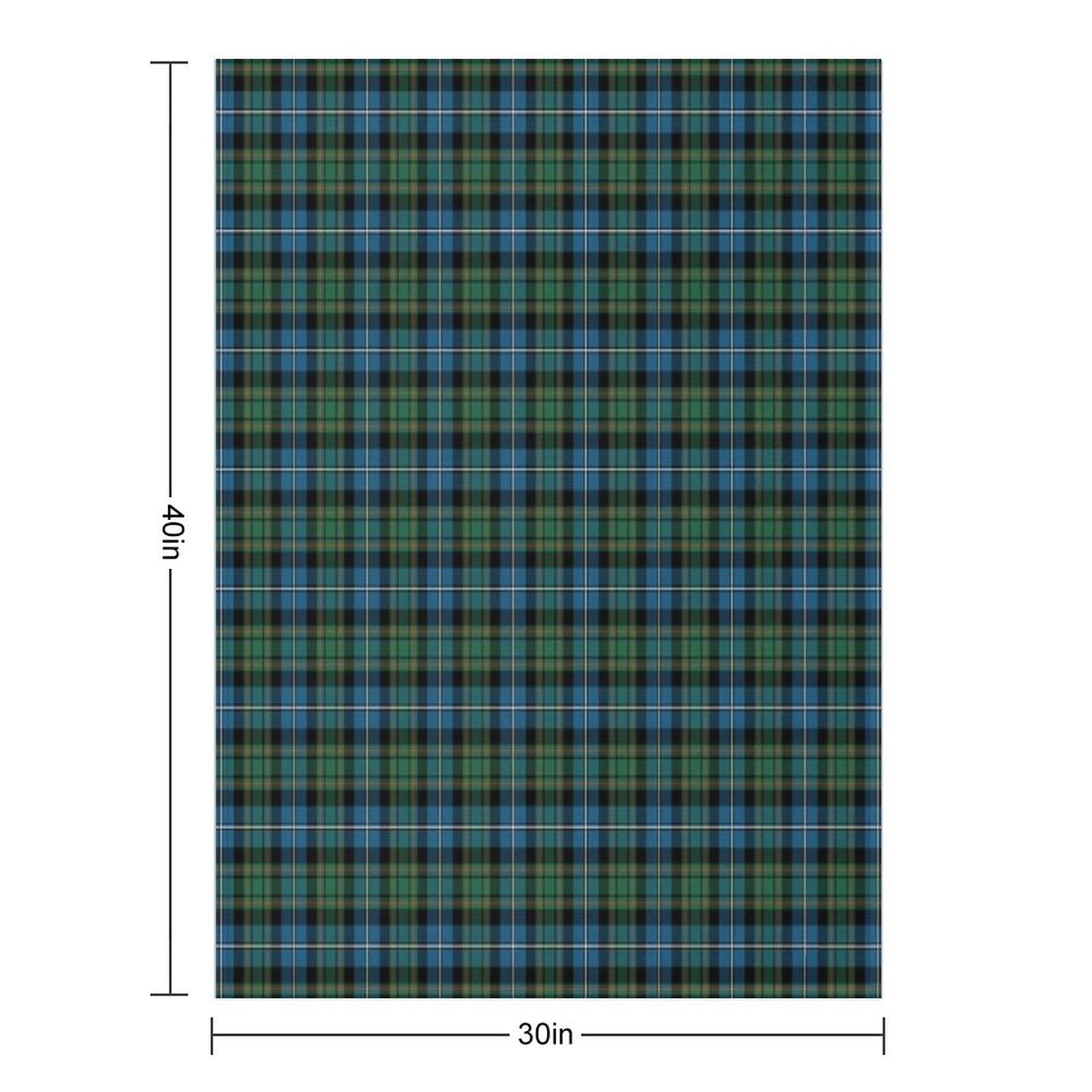 Clan MacRae Hunting Tartan Premium Throw Blanket