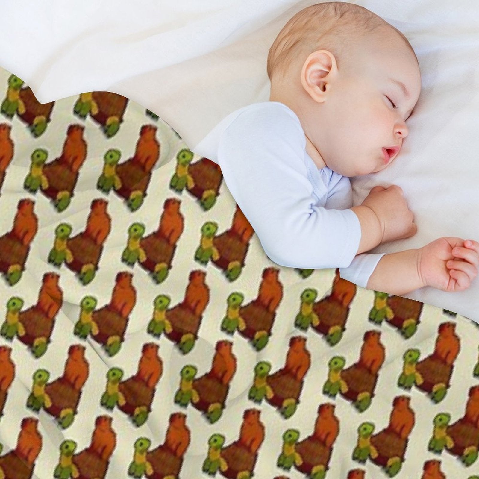 Capybara on Turtle Quick-dry Throw Blanket