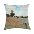 Poppy Field - Claude Monet - 1873 Soft Bedroom Essential Throw Pillow