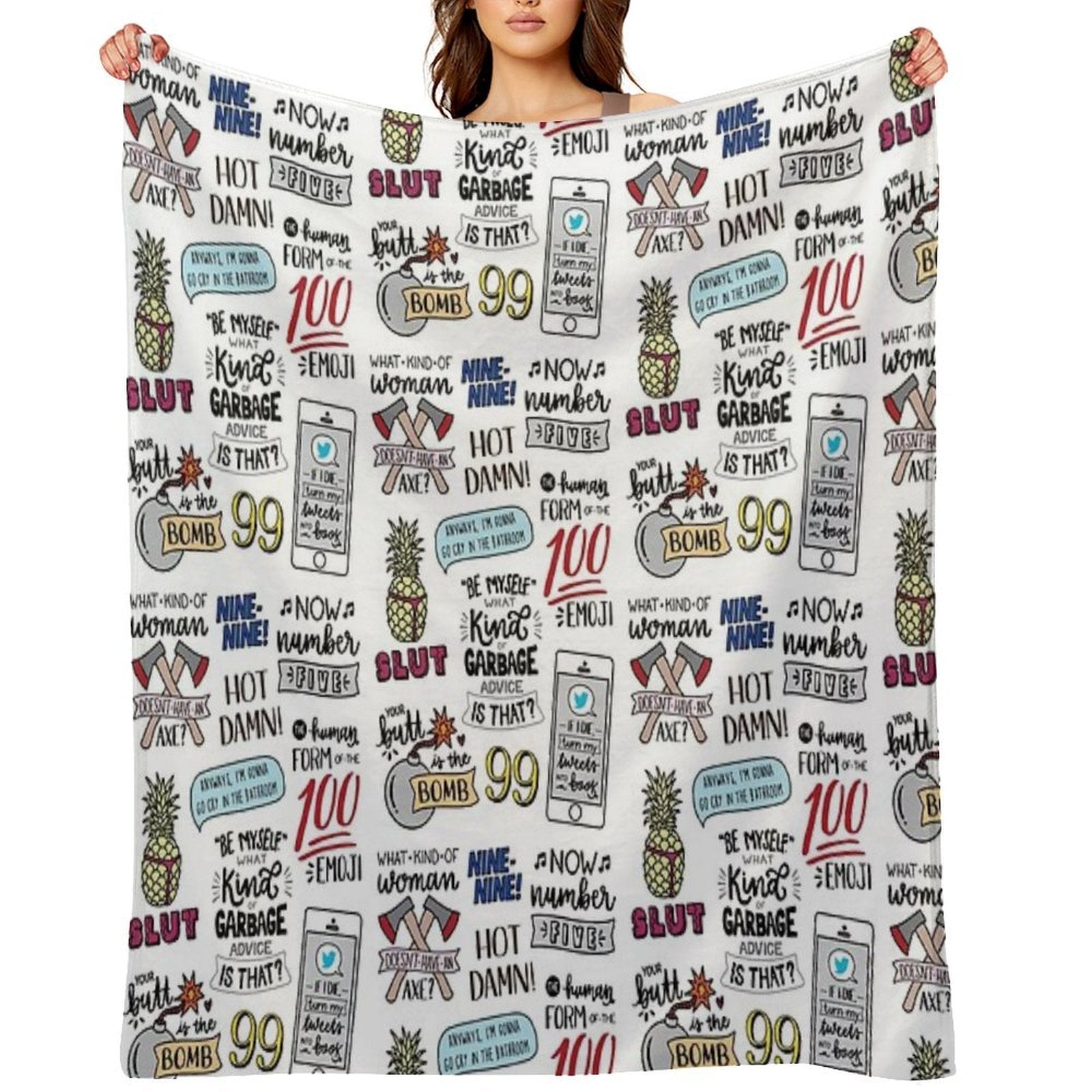 Brooklyn Nine Nine  Version 2  TV Show Art Versatility Throw Blanket