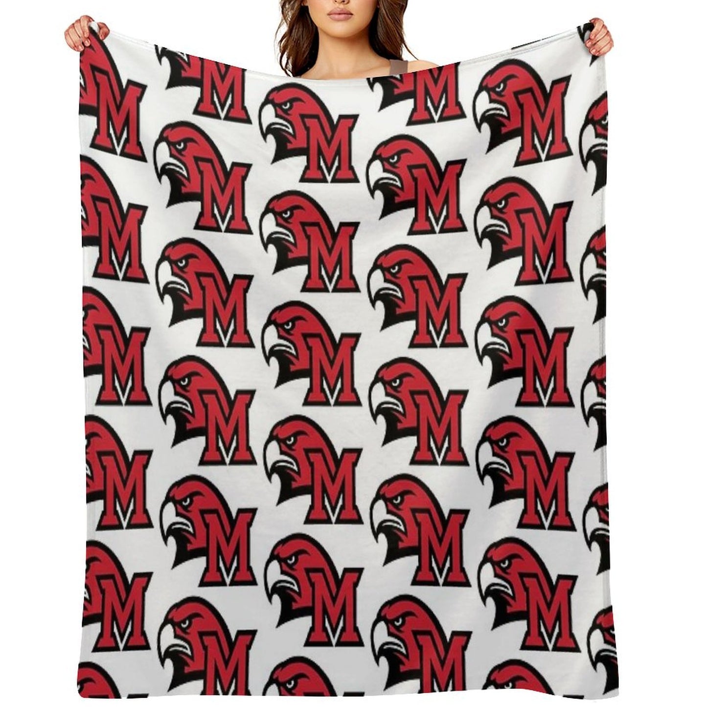 Miami University Oxford Oh Durable Throw Blanket