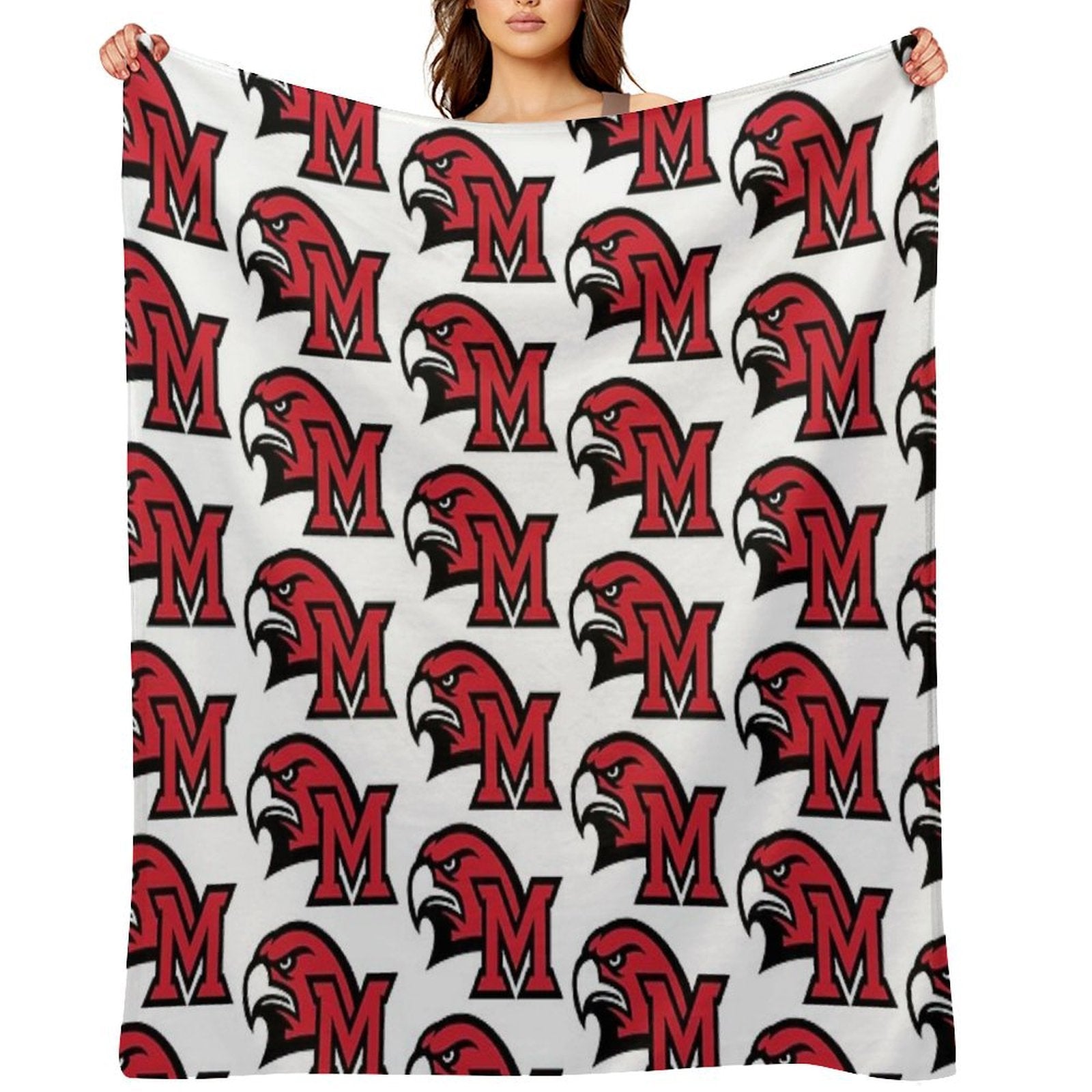 Miami University Oxford Oh Durable Throw Blanket