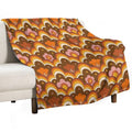 70s 60s Retro Psychedelic Flower Power, Floral Pattern Gift-ready Throw Blanket
