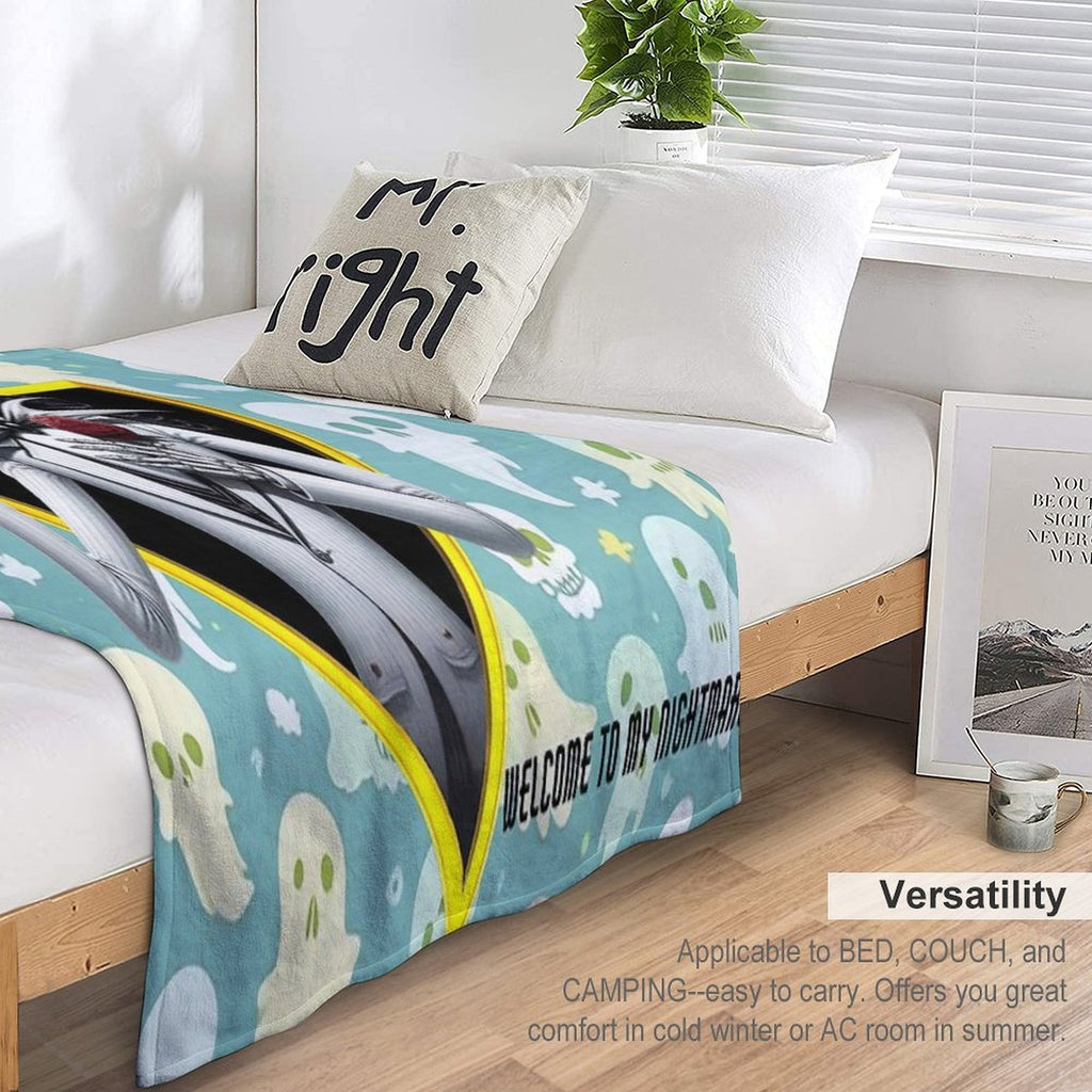 Welcome to My Christmas Nightmare Sustainable Throw Blanket
