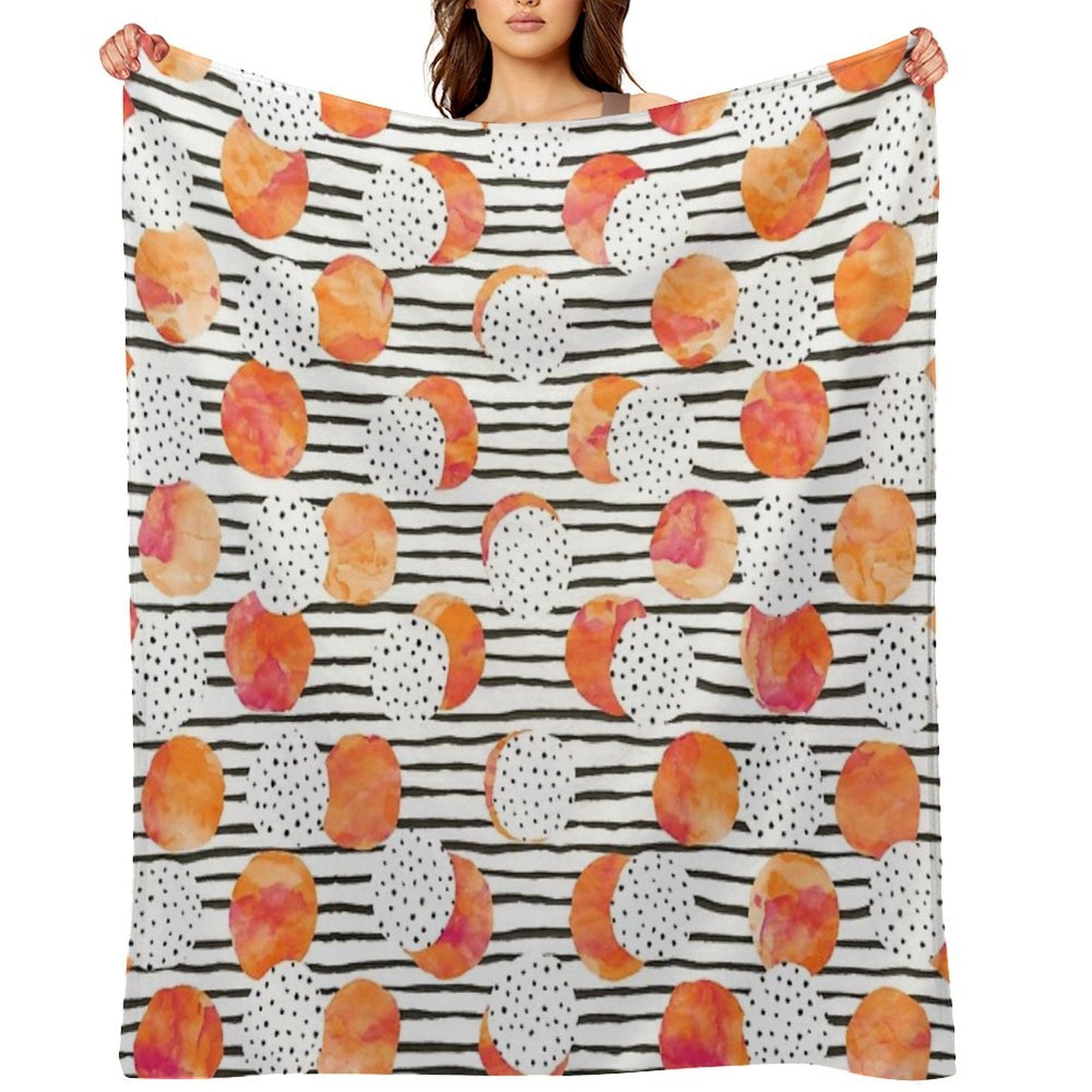 Fruity Orange Multi-functional Throw Blanket