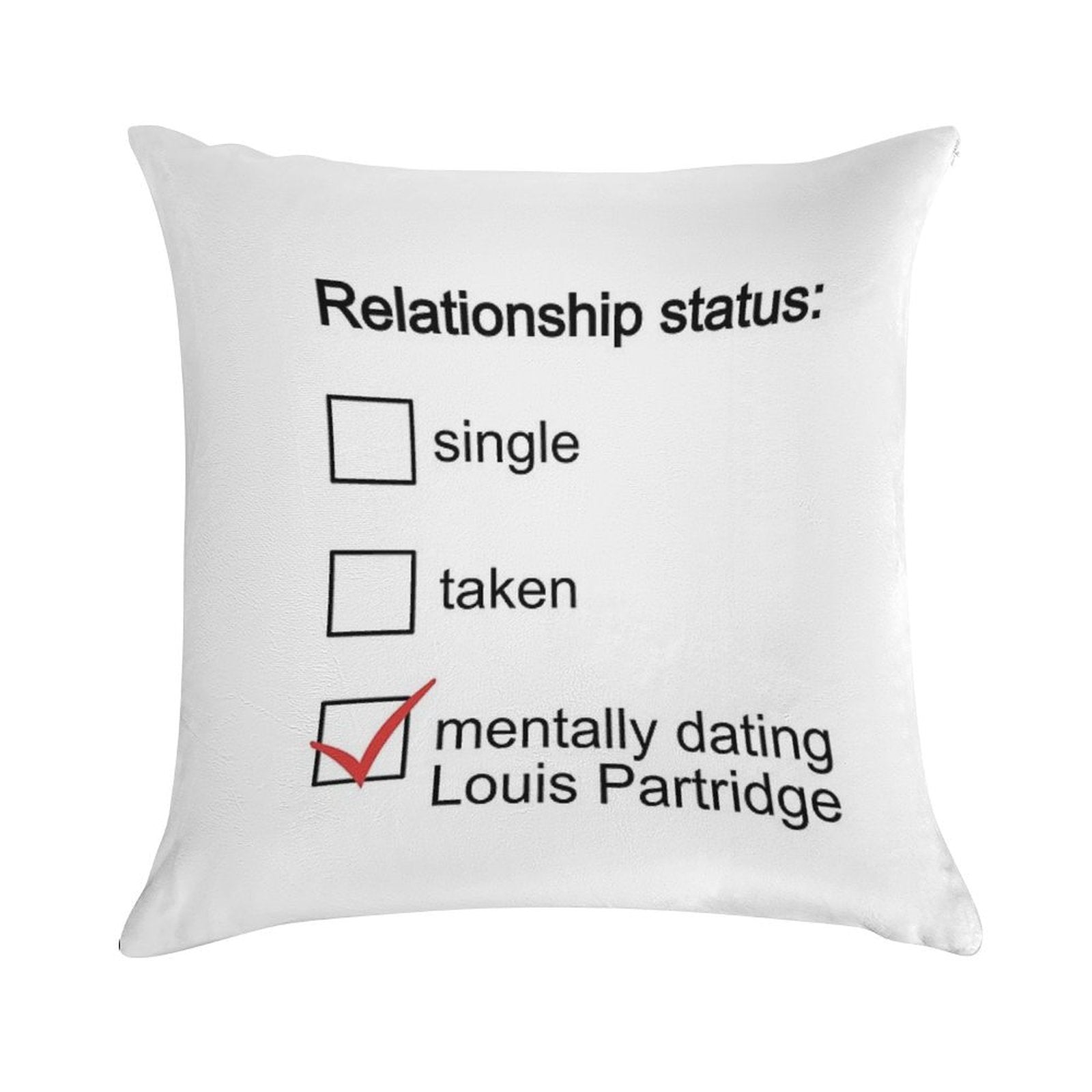 Mentally Dating Louis Partridge Soft Fade-Resistant Throw Pillow