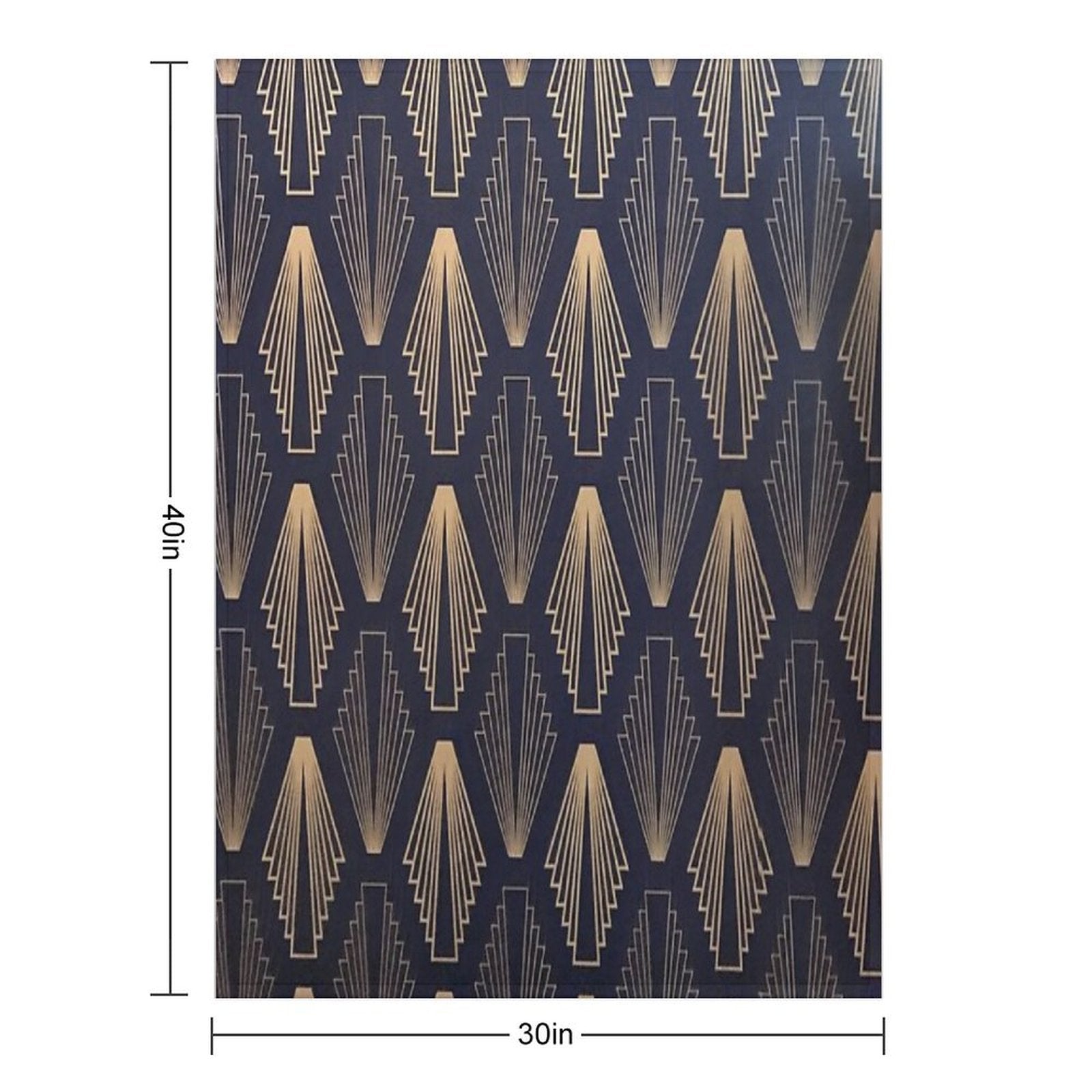 Art Deco Plush Throw Blanket