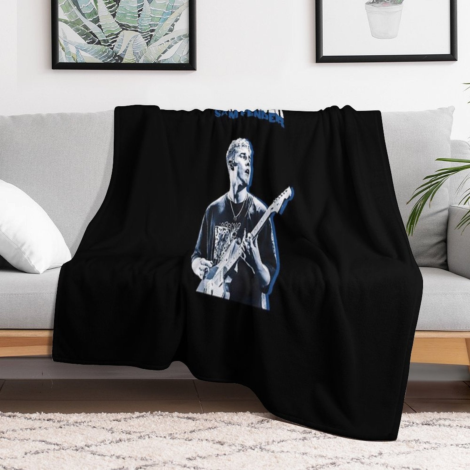 Sam Fender Wrinkle-free Throw Blanket