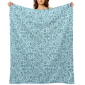 Magical Epic Loot Pattern Light Blue Durable Throw Blanket