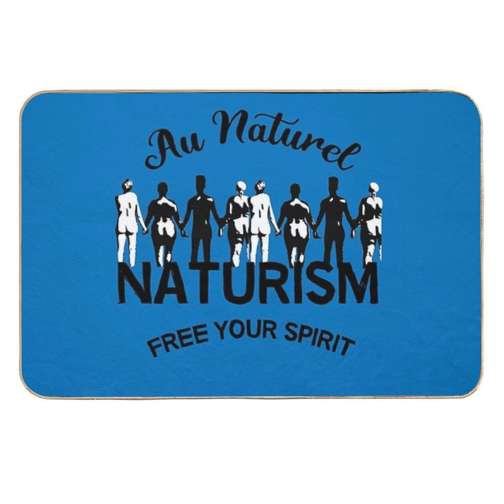 Naturism Gifts - Nudist Shirts - Naturist Bags - Beach Gifts - Lifestyle Gifts - Nude  Non-Slip Bath Mat
