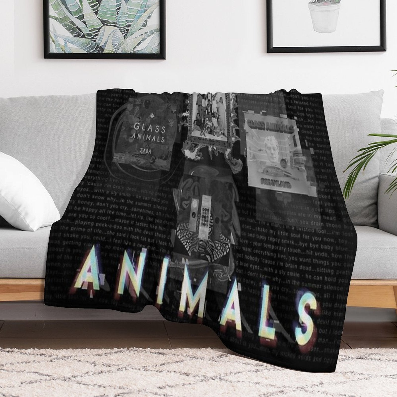 Glass Animals - 4 Album Cover Design Anti-pilling Throw Blanket