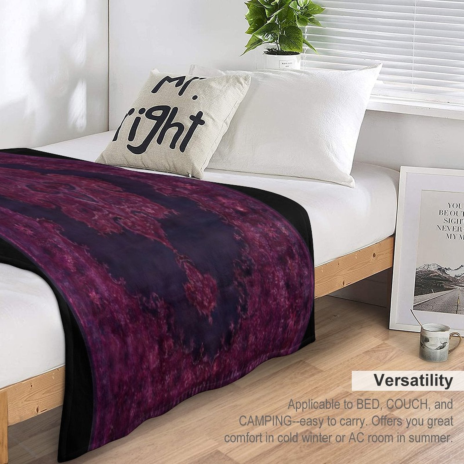 Oriental Rug Comfort Throw Blanket