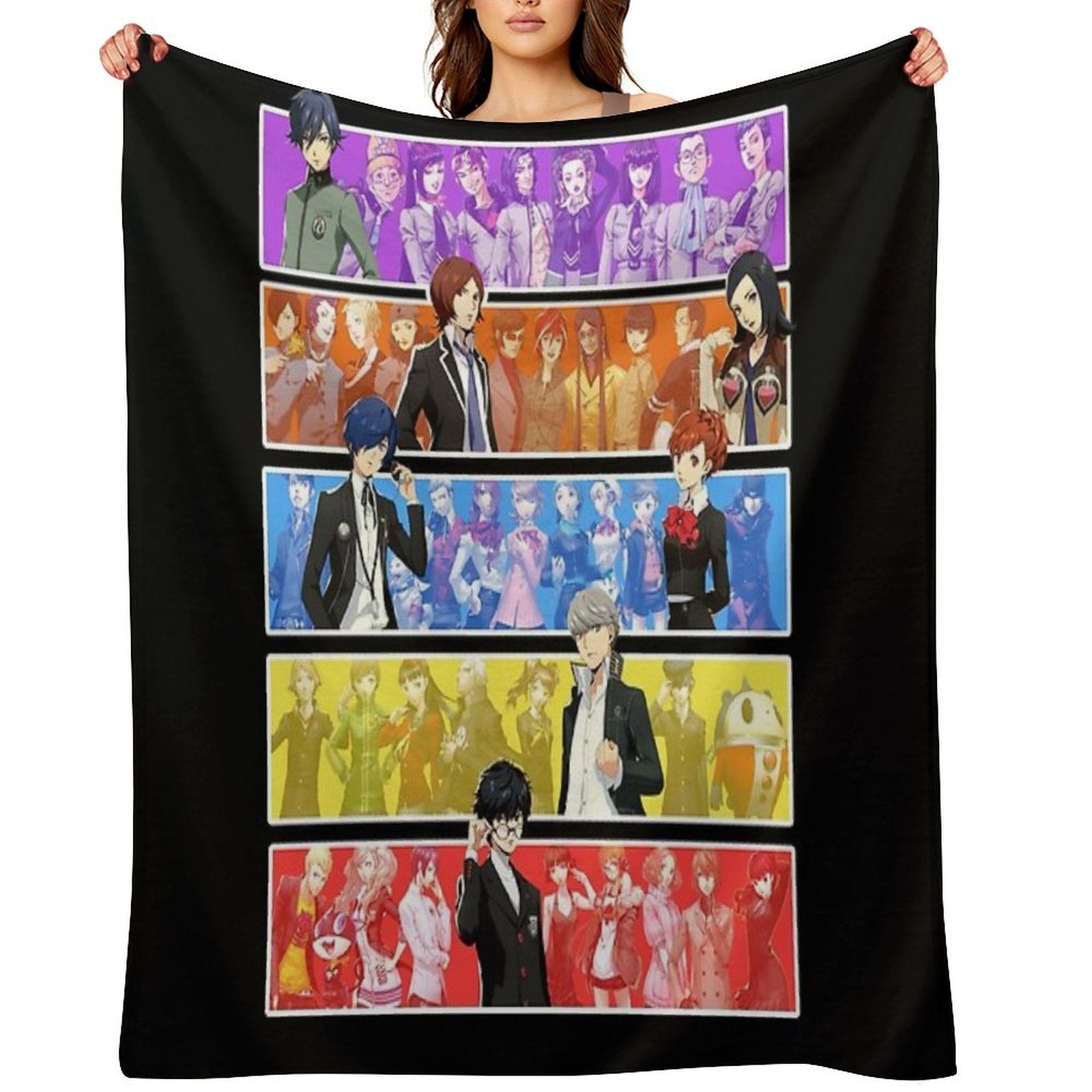 Persona Series Characters Durable Throw Blanket