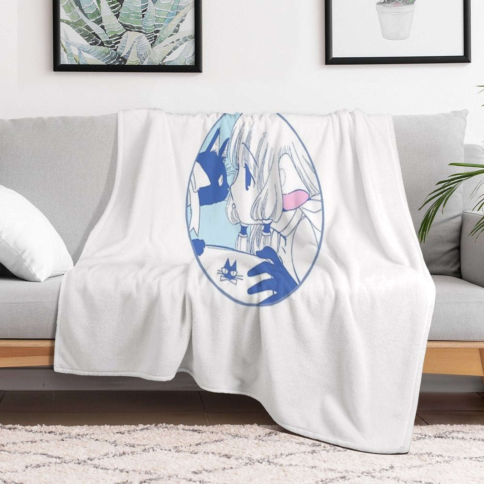Chi - Chobits Eco-conscious Throw Blanket