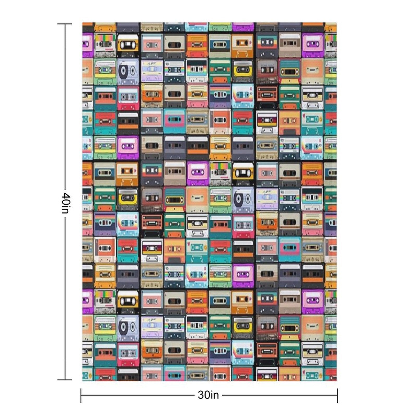Cassette Tape Velvety-soft Throw Blanket