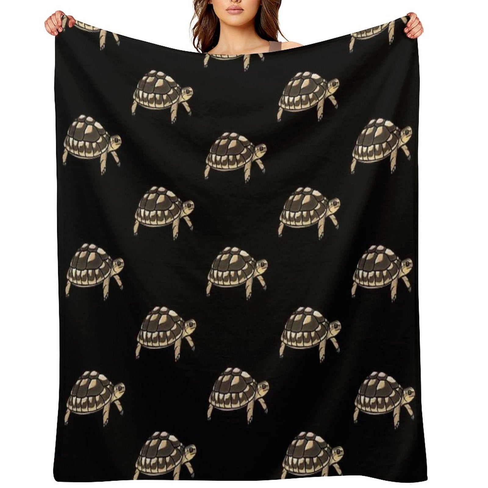 Cute Tortoise for Tortoise Lovers Machine-washable Throw Blanket