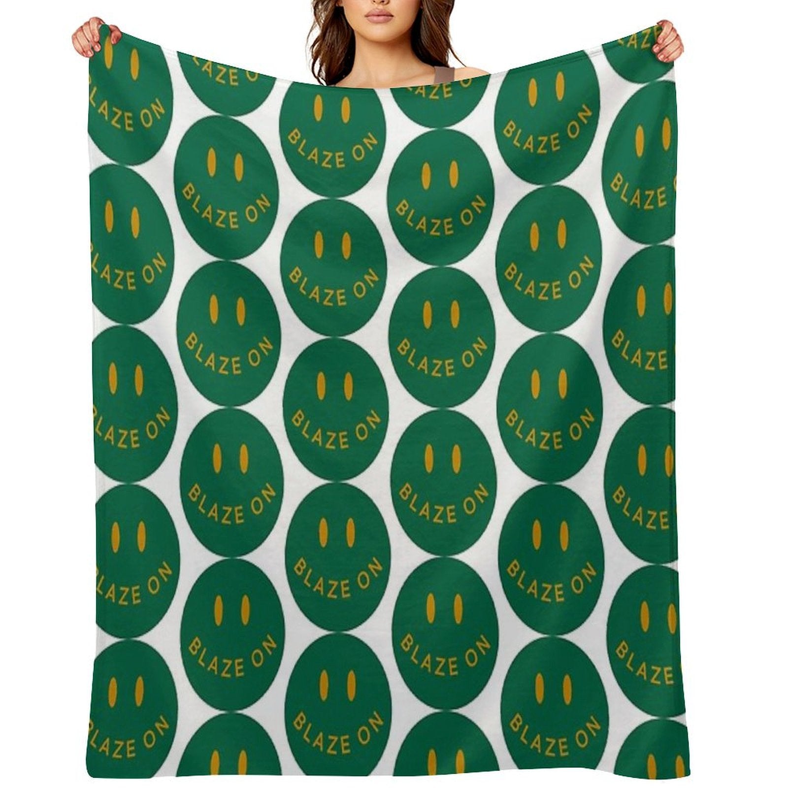 UAB Smiley Travel-friendly Throw Blanket