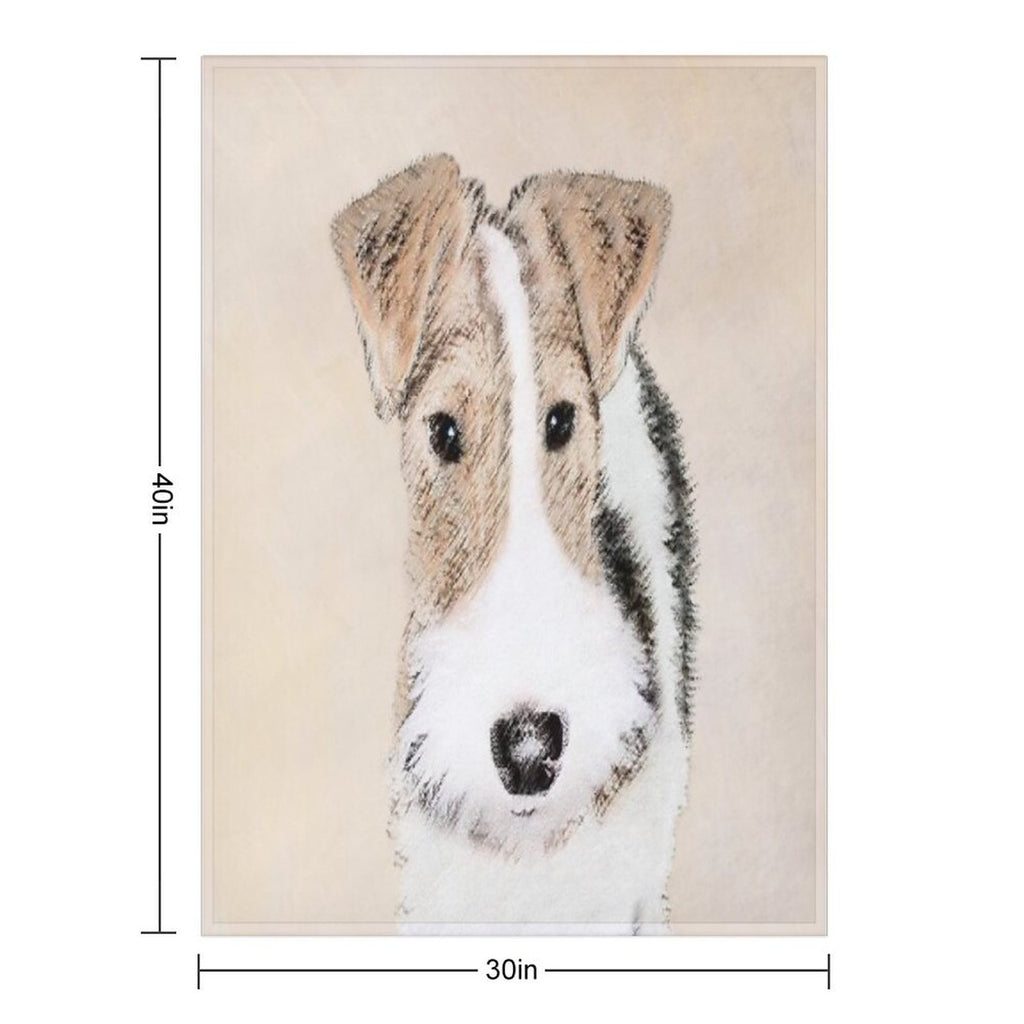 Wire Fox Terrier Durable Throw Blanket