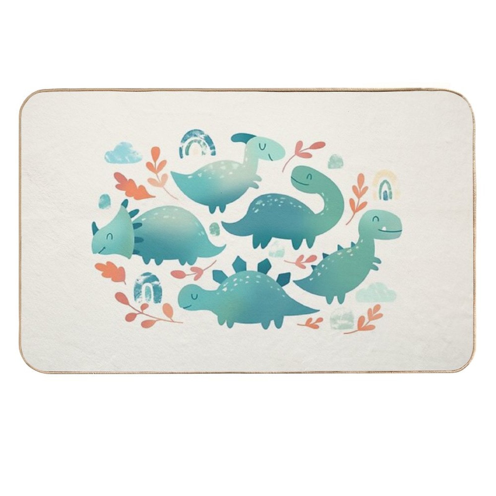 Baby Dinosaurs  Dirt-Trapping Bath Mat