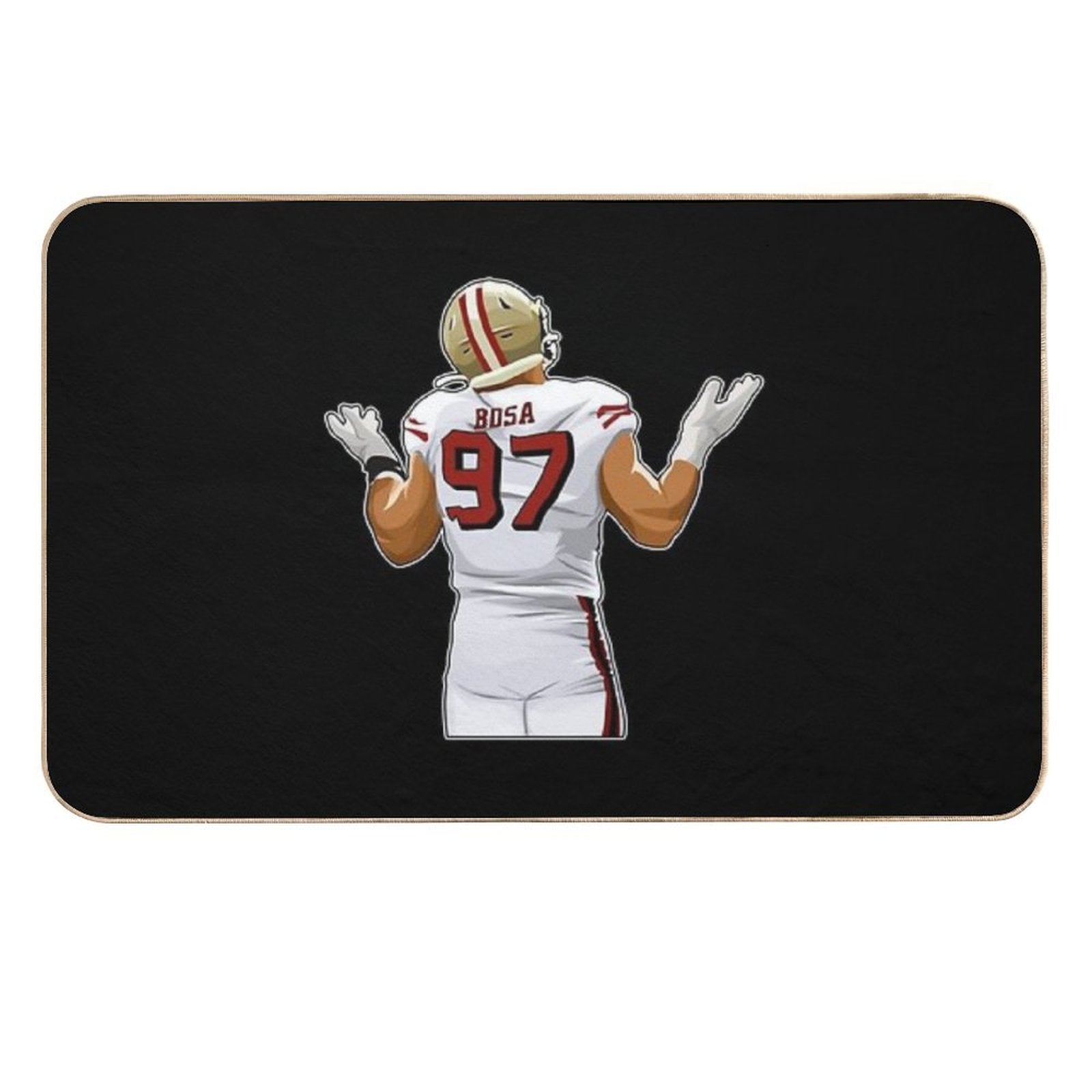 Nick Bosa After Sacking Sticker  Versatile Bath Mat