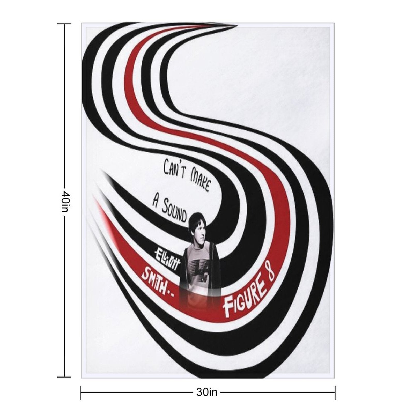 Elliott Smith Figure 8 Sustainable Throw Blanket