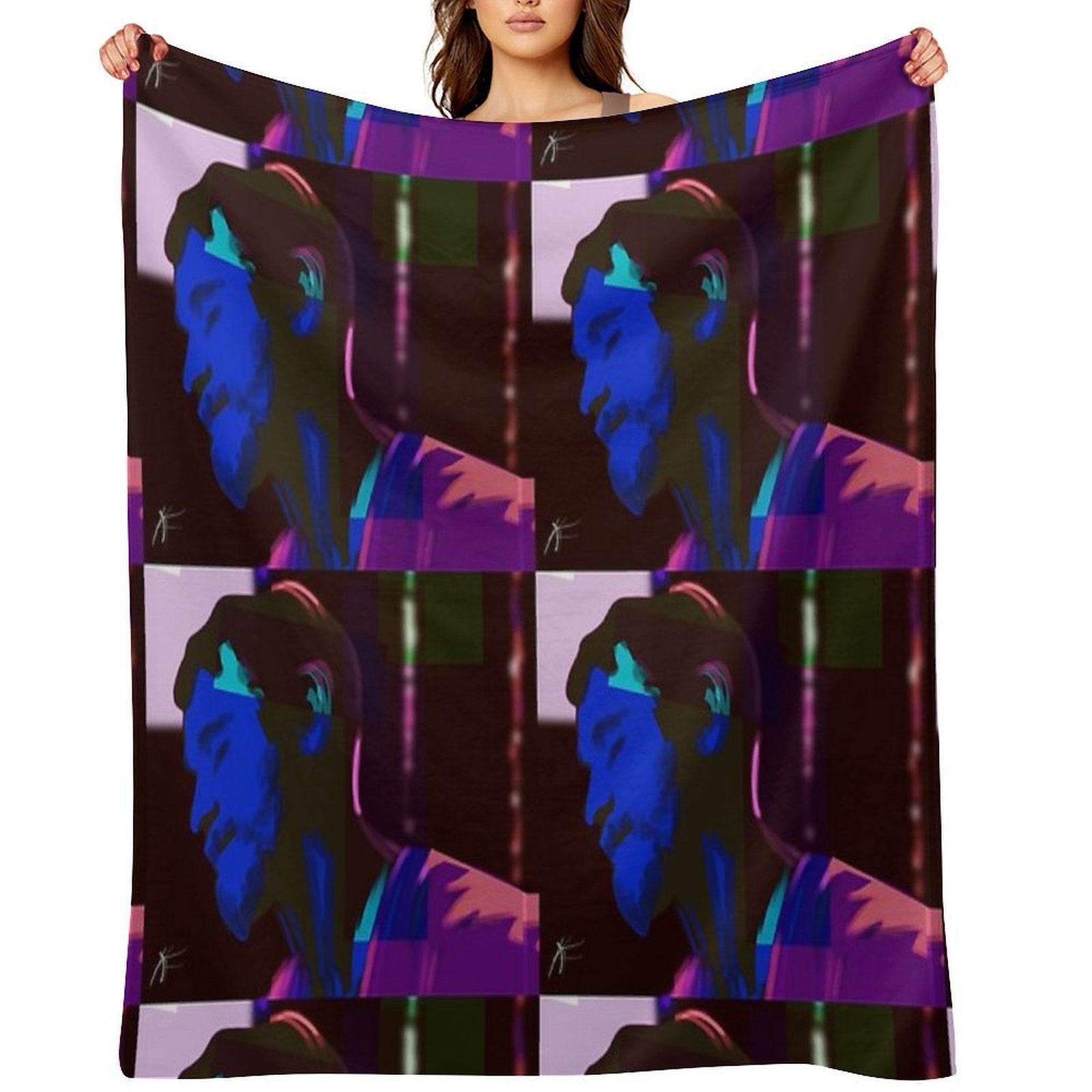Neon Dude 1 Premium Throw Blanket