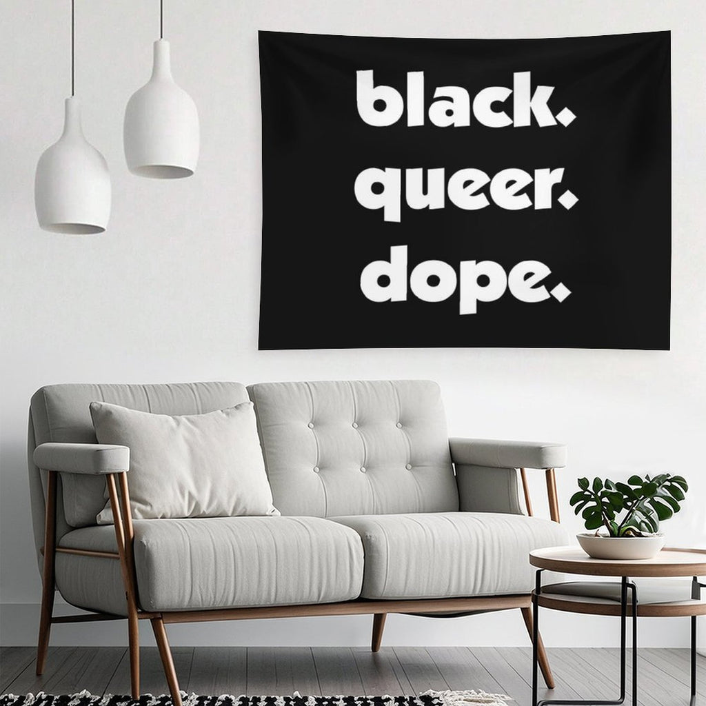 Black History Month Black Queer Dope Pride Gift Tapestry