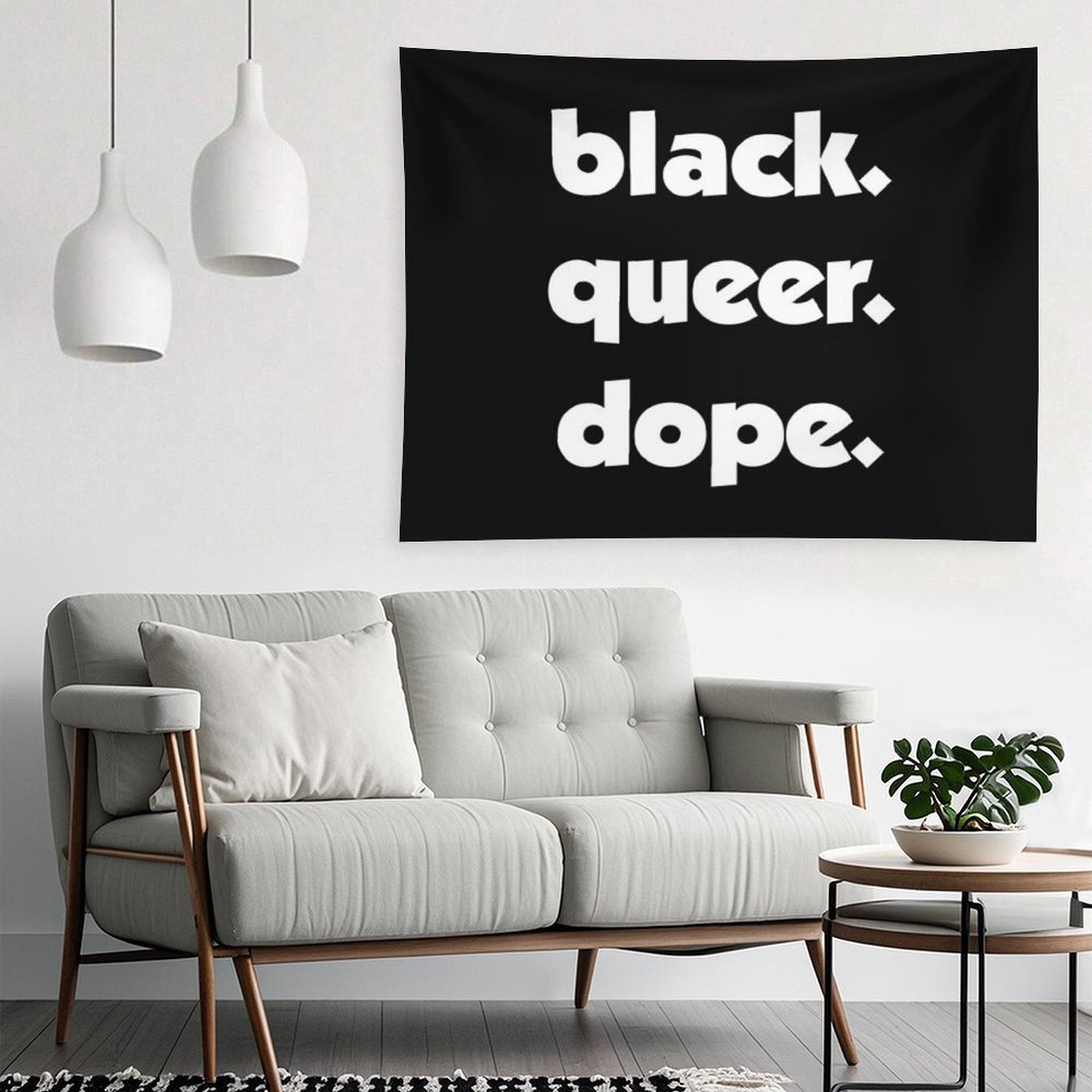 Black History Month Black Queer Dope Pride Gift Tapestry