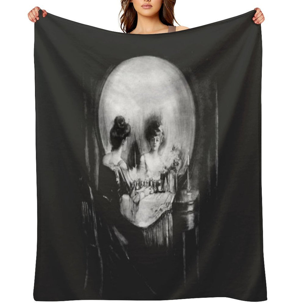 All Is Vanity Sustainable Throw Blanket