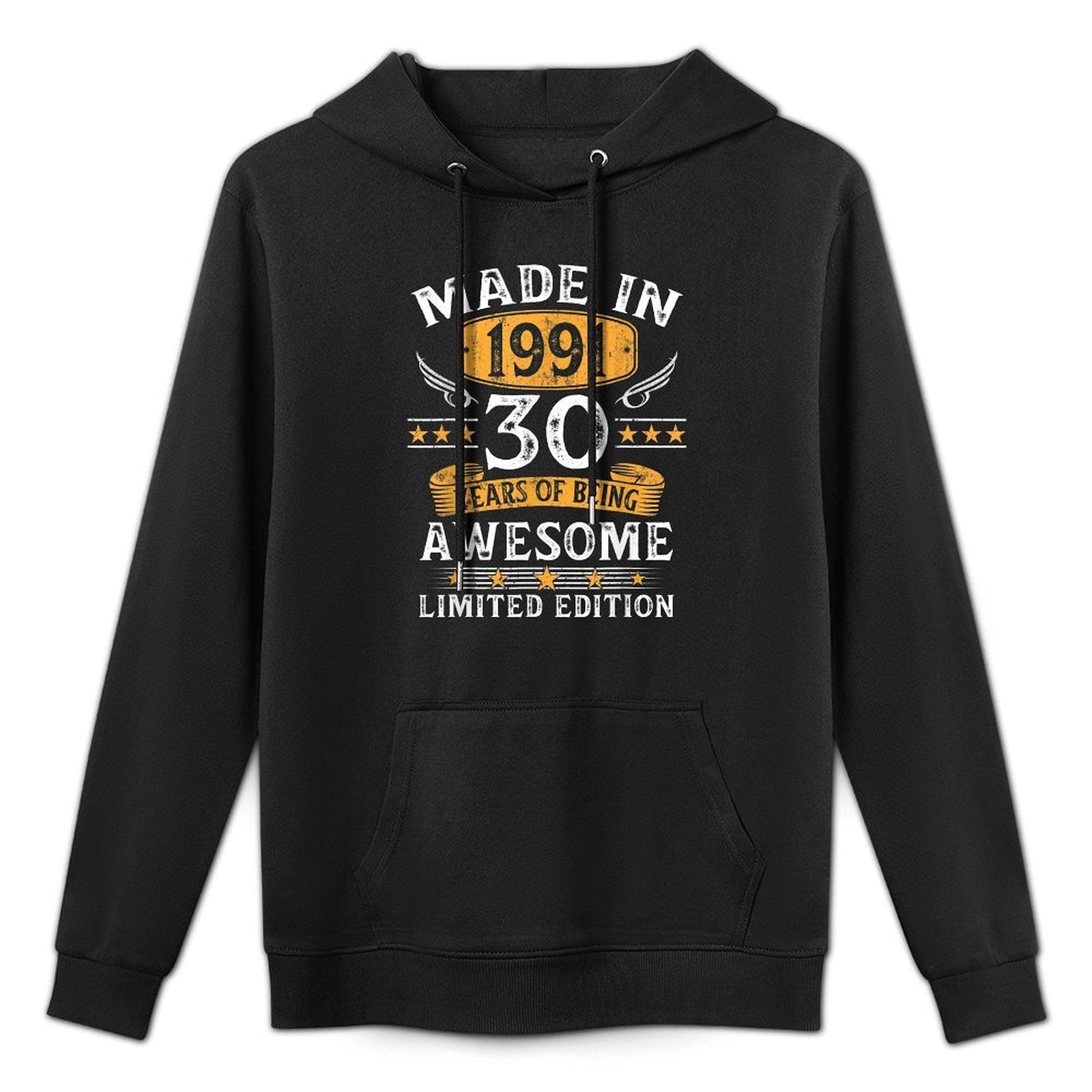 30 Years Old Made In 1991 Limited Edition 30th Birthday Medium-Weight Fabric Hoodie