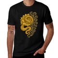 Snake Lotus Fractal Spiral Nature Sacred Pattern  Odor-resistant T-Shirt