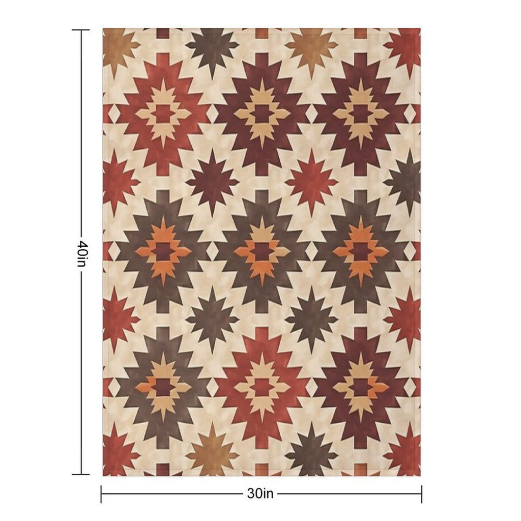 Desert Sun Motif Compact Throw Blanket