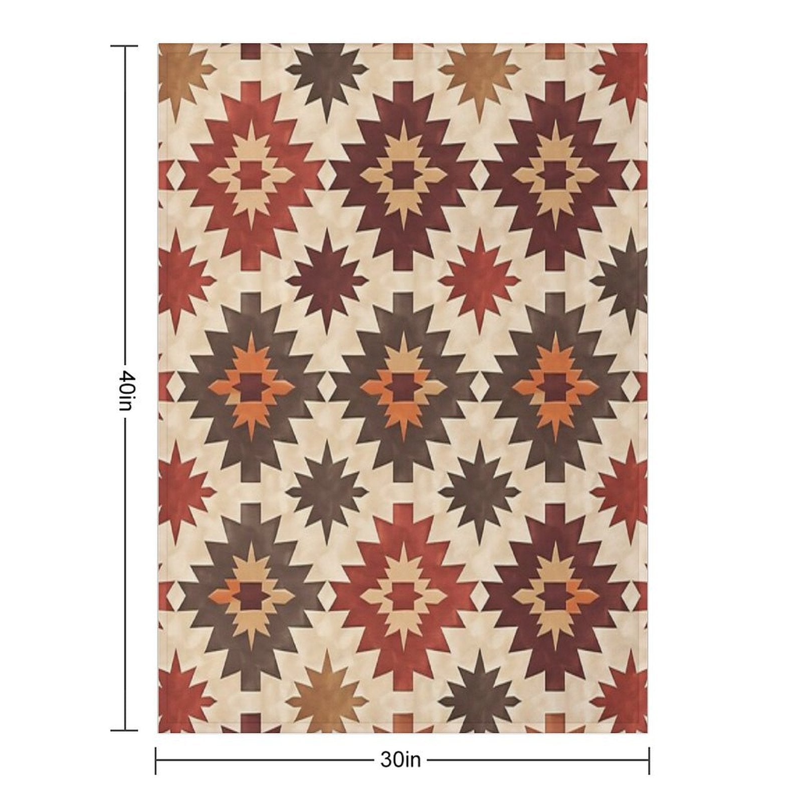 Desert Sun Motif Compact Throw Blanket