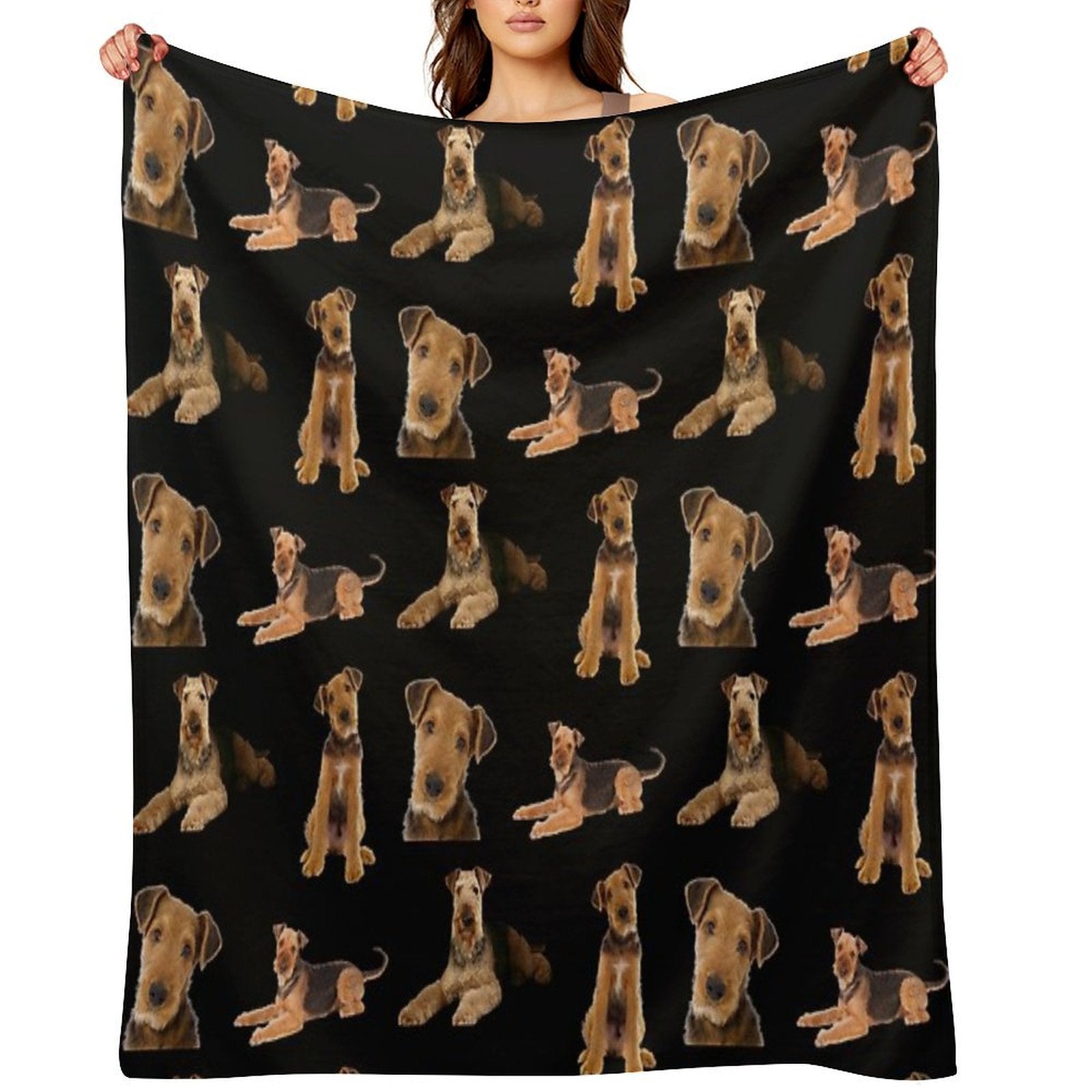 Airedale Terrier All-season Throw Blanket