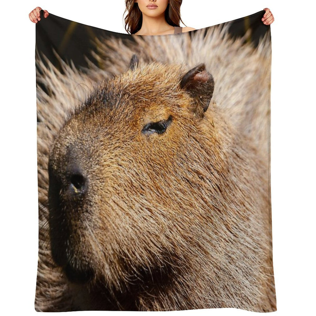 Capybara Profile Multi-functional Throw Blanket
