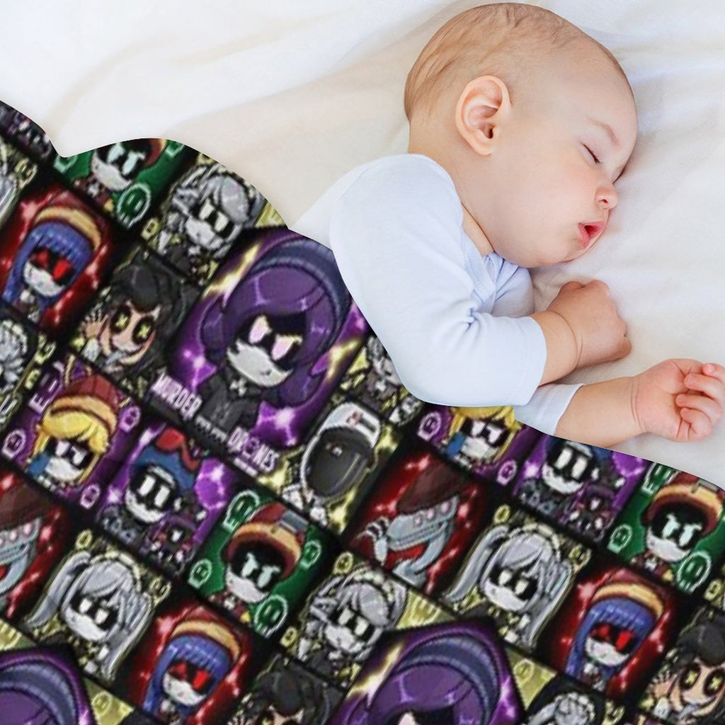 Murder Drones Fanart Chibis Durable Throw Blanket